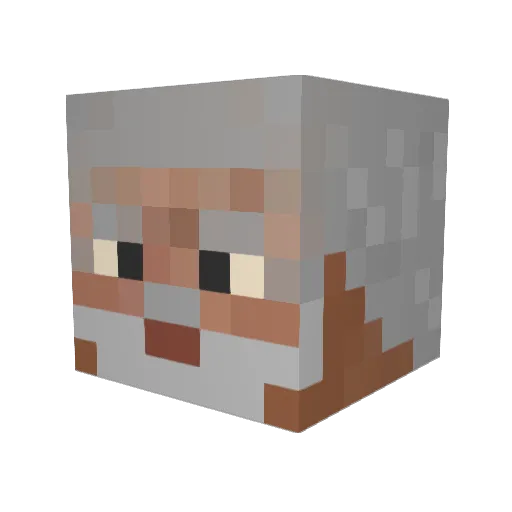 IronTailFratley Minecraft avatar head, 3D render