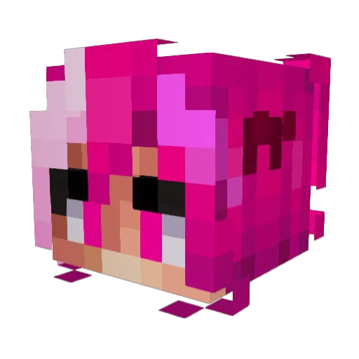 IronTrio Minecraft avatar head, 3D render