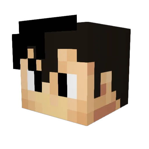IronUnited99 Minecraft avatar head, 3D render