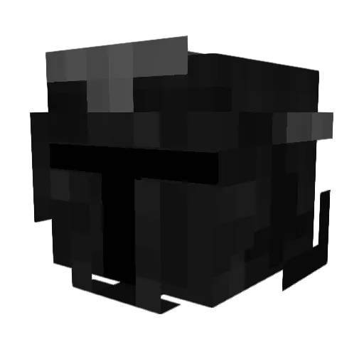 IronWake Minecraft avatar head, 3D render