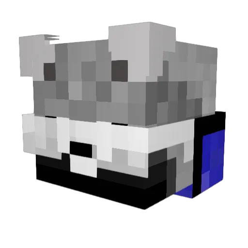 IronWolF9230 Minecraft avatar head, 3D render