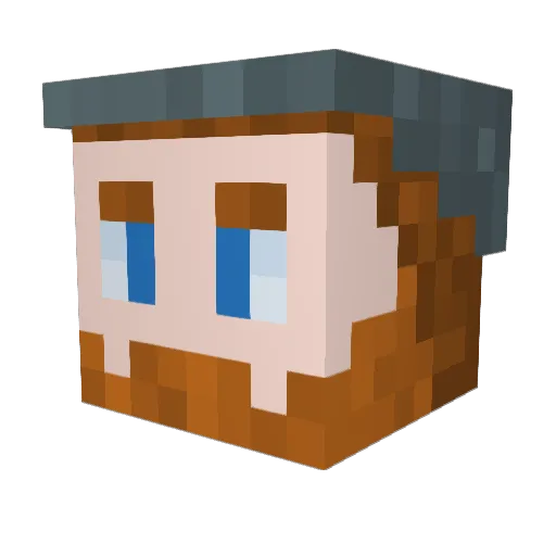 IronWolfMatt Minecraft avatar head, 3D render