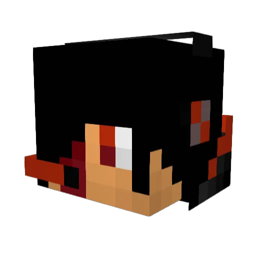 IronWolfyy Minecraft avatar head, 3D render