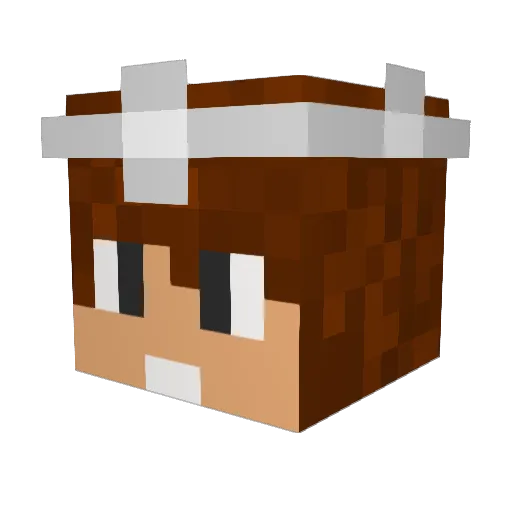 Iron_Barbarian Minecraft avatar head, 3D render