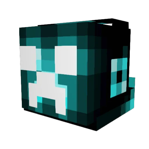 Iron_Hide05 Minecraft avatar head, 3D render