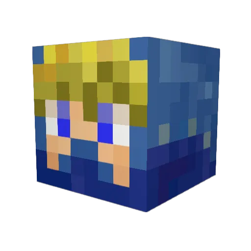 Iron_Lancer Minecraft avatar head, 3D render