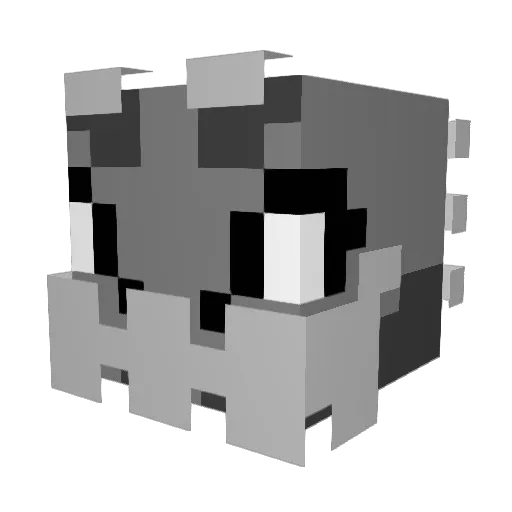 Iron_Lizzard Minecraft avatar head, 3D render