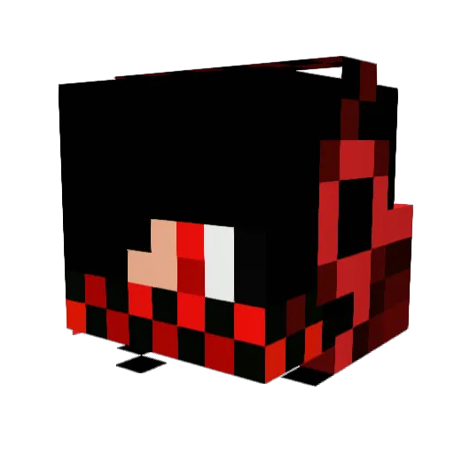Iron_six Minecraft avatar head, 3D render