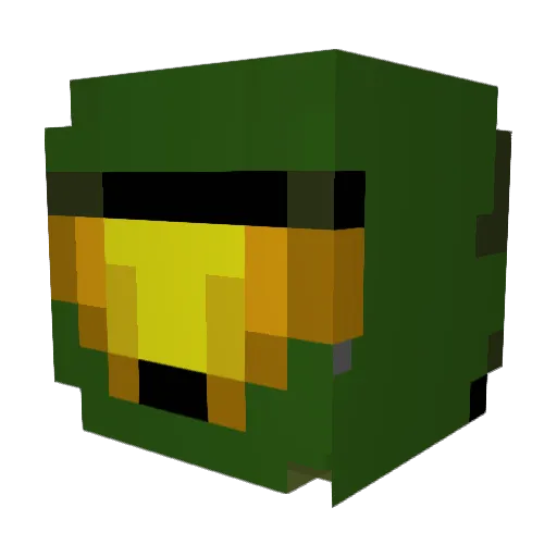 Ironborg Minecraft avatar head, 3D render