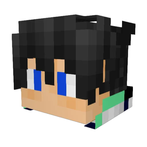 Ironbreakerr Minecraft avatar head, 3D render
