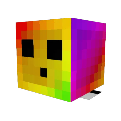Ironchoc Minecraft avatar head, 3D render