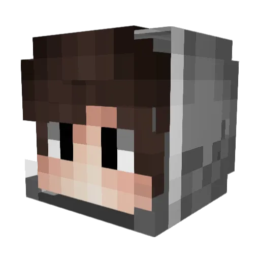 Irongear05 Minecraft avatar head, 3D render