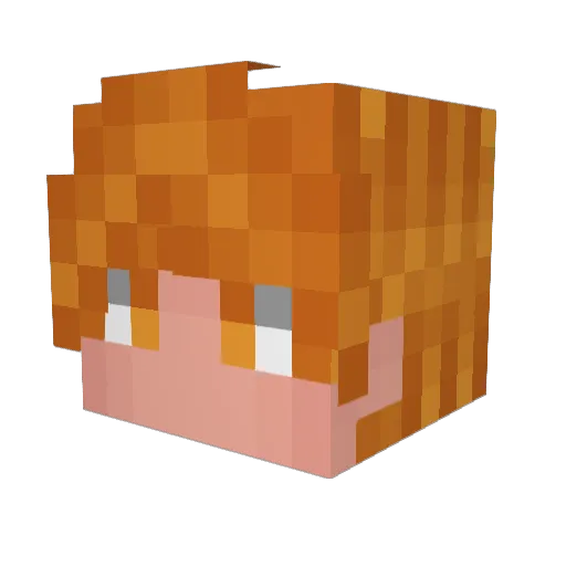 Ironhand1 Minecraft avatar head, 3D render