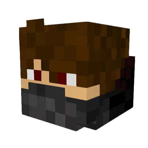 Ironhulk26 Minecraft avatar head, 3D render