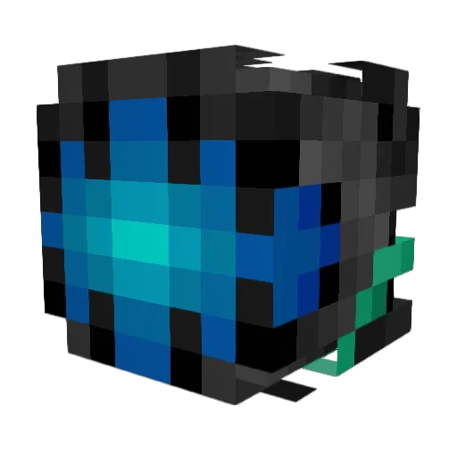 IronicDraconic Minecraft avatar head, 3D render