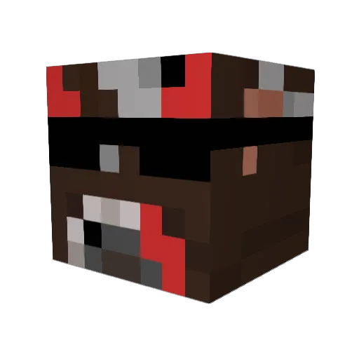 IronicName4423 Minecraft avatar head, 3D render