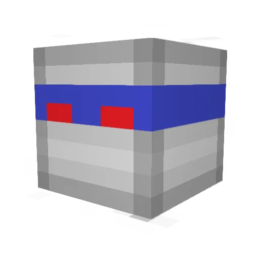 Ironic_Blade Minecraft avatar head, 3D render