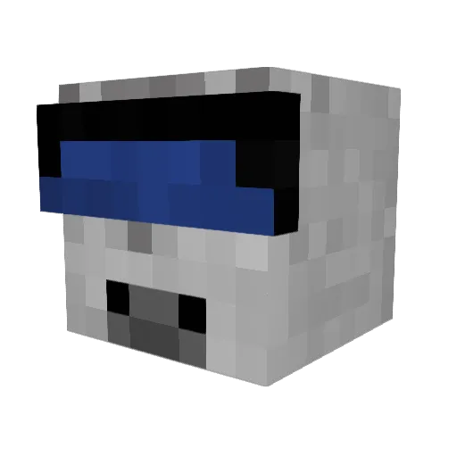 IronicalyIconic Minecraft avatar head, 3D render
