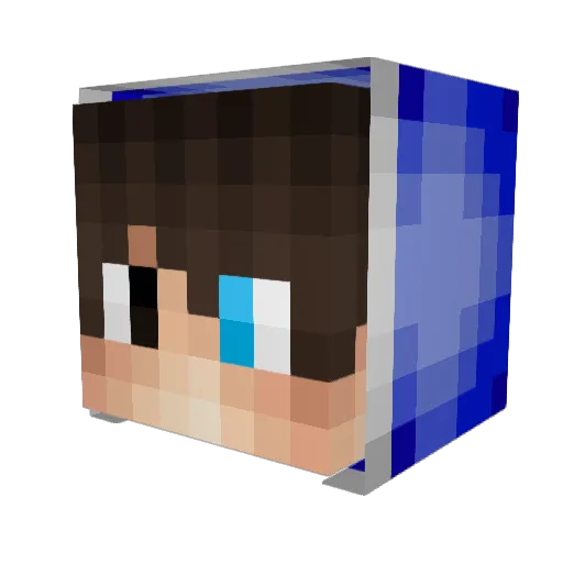 Ironick09 Minecraft avatar head, 3D render