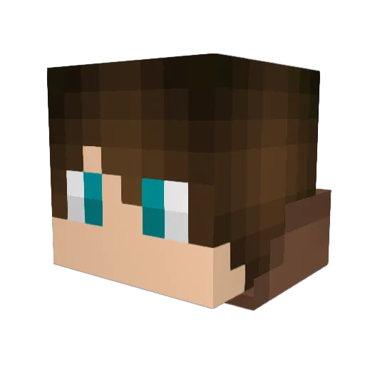 Ironie0308 Minecraft avatar head, 3D render