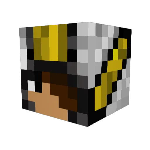 Ironman1245 Minecraft avatar head, 3D render
