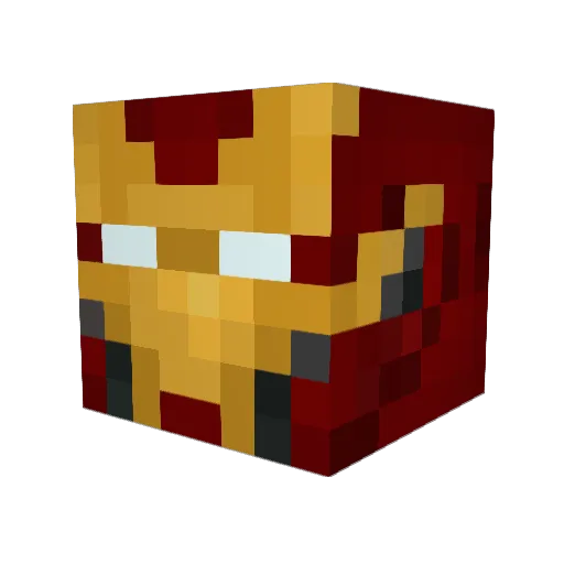 Ironman1307 Minecraft avatar head, 3D render