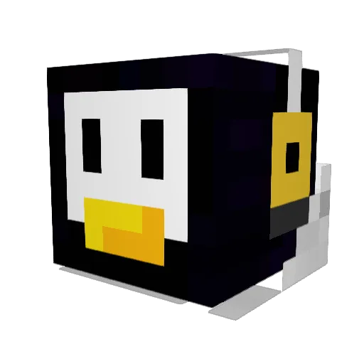 Ironpenguin12 Minecraft avatar head, 3D render