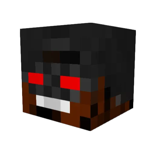 IronsMap Minecraft avatar head, 3D render