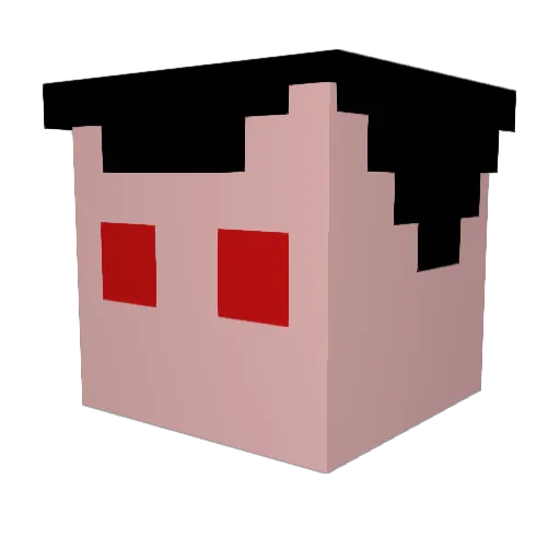 Ironside58 Minecraft avatar head, 3D render