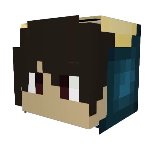 Ironside776 Minecraft avatar head, 3D render