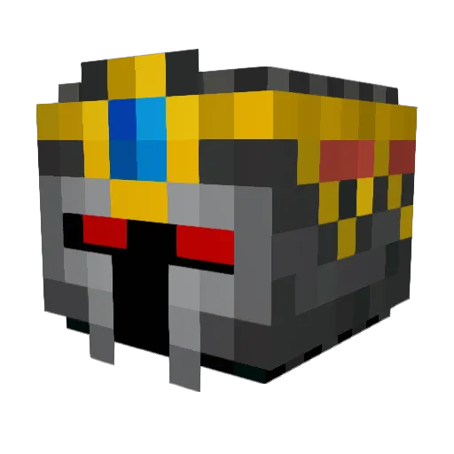 Ironsidez Minecraft avatar head, 3D render