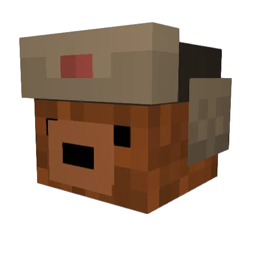 Ironskysops Minecraft avatar head, 3D render