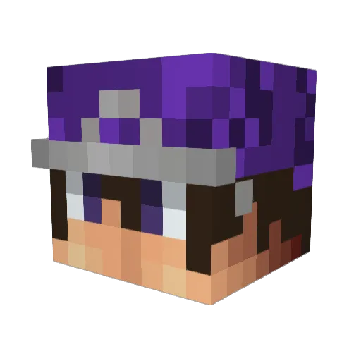 Ironsnake501 Minecraft avatar head, 3D render