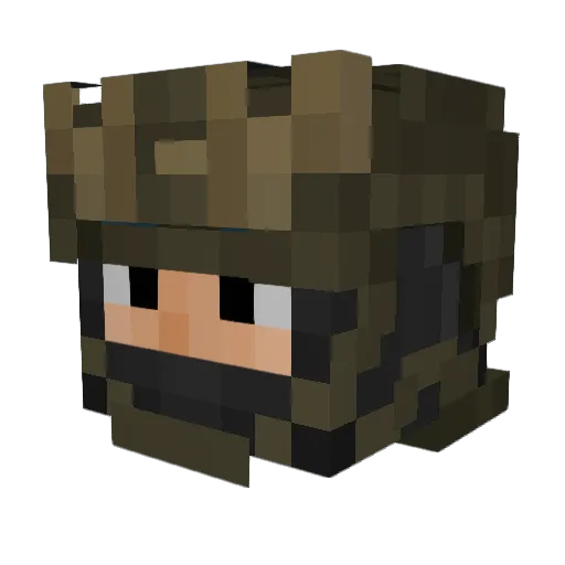 Ironsquirrel999 Minecraft avatar head, 3D render