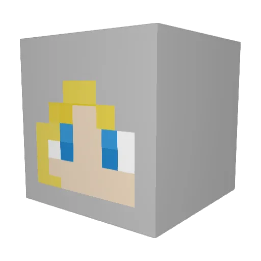 Ironwolf1066 Minecraft avatar head, 3D render