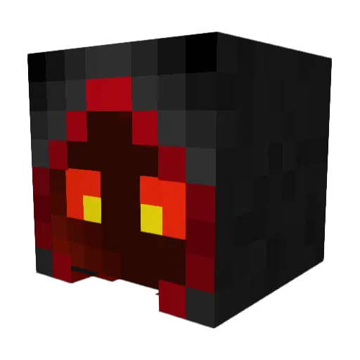 Ironwolf33 Minecraft avatar head, 3D render