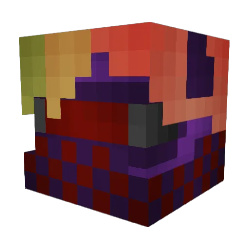 Ironyca Minecraft avatar head, 3D render