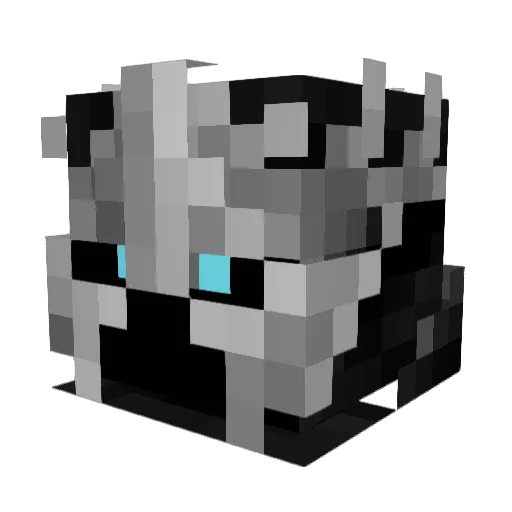 Irophen Minecraft avatar head, 3D render