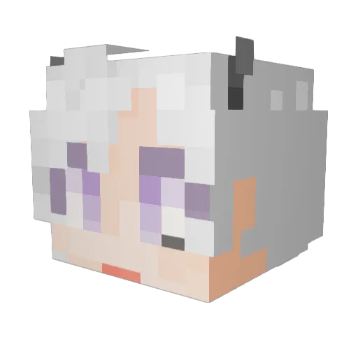 Iroro_0_0 Minecraft avatar head, 3D render