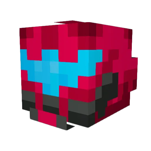 Irrael Minecraft avatar head, 3D render