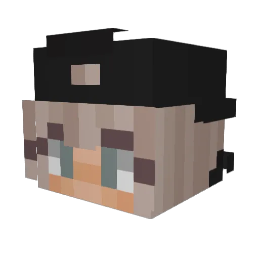 Irranya Minecraft avatar head, 3D render