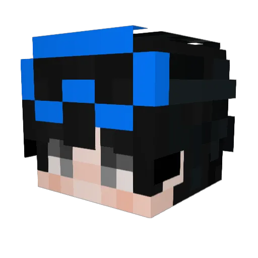 IrrateTerror7307 Minecraft avatar head, 3D render