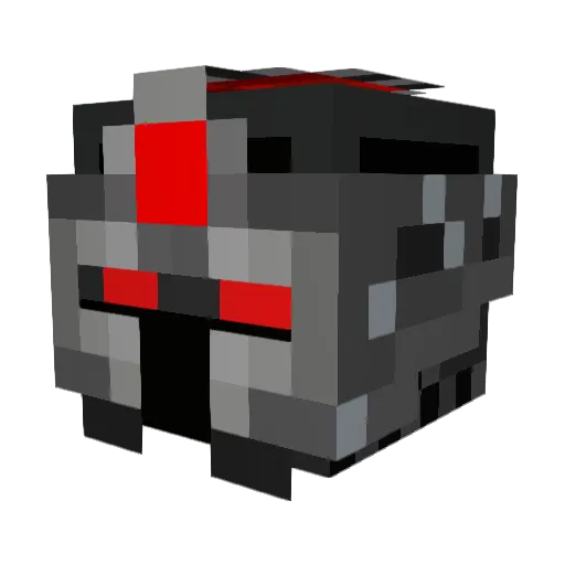 Irregular500 Minecraft avatar head, 3D render
