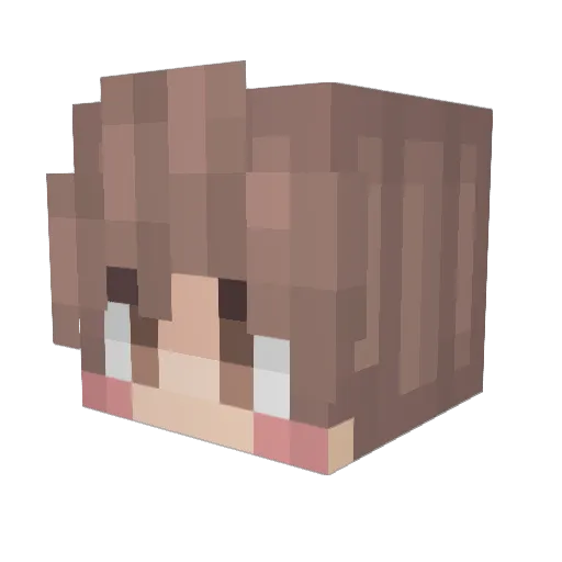 Irrelavent Minecraft avatar head, 3D render