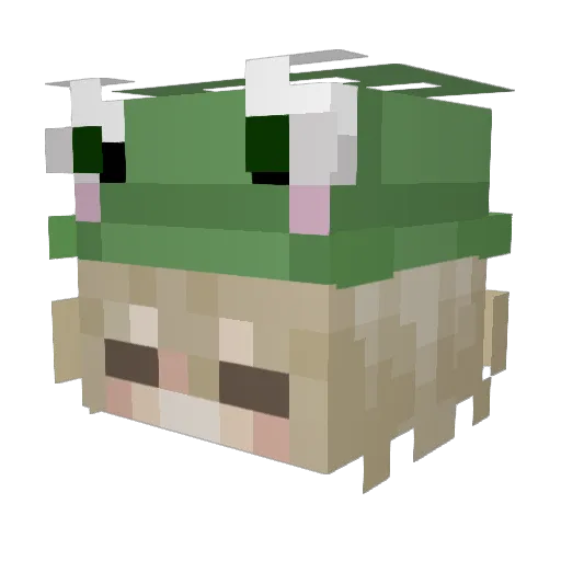 IrrelevantAva Minecraft avatar head, 3D render