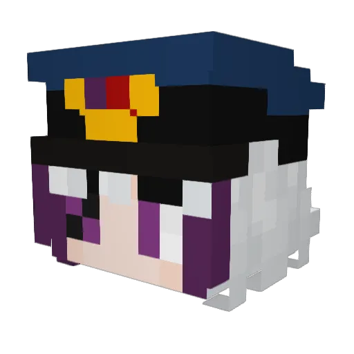 IrrelevantRealm Minecraft avatar head, 3D render