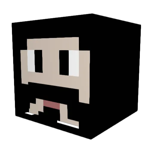 Irrelevantmf Minecraft avatar head, 3D render