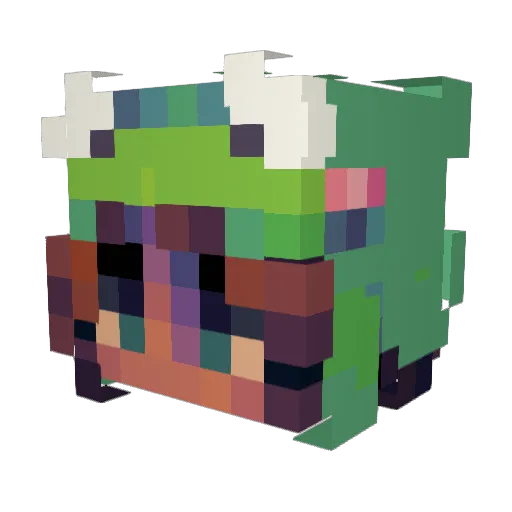 IrritableDuck Minecraft avatar head, 3D render