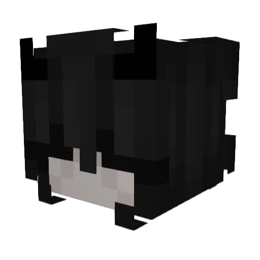 Irritada Minecraft avatar head, 3D render