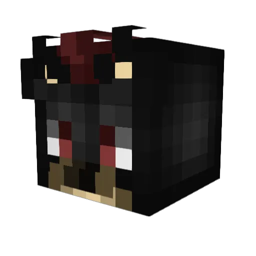 Irritante Minecraft avatar head, 3D render